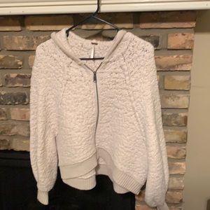 Free People Crochet Hoodie